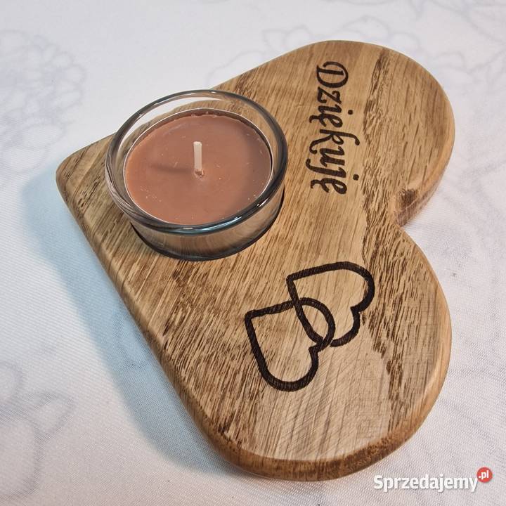 Świecznik drewniany z dębu Dija No 46 Sępopol