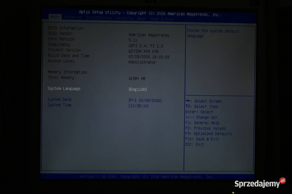 KOMPUTER XEON E52650 V3 16GB DDR4 16 GB SSD 320