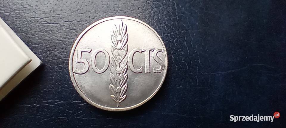 Stare monety 50 centymów 1966 Hiszpania podkarpackie Lesko
