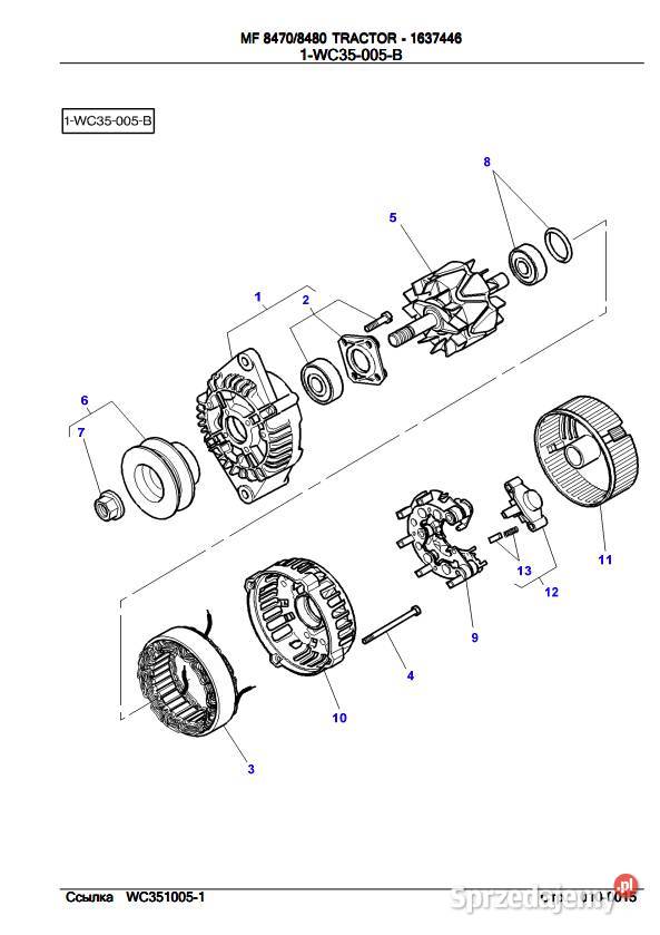 instrukcja napraw MF 8450 8460 8470 8480 Zduńska Wola
