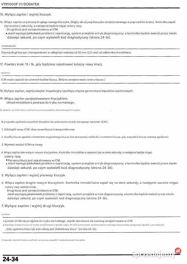 Kabel HONDA HISS VTR 1000F CBR600 FX CBR F4i Wadowice