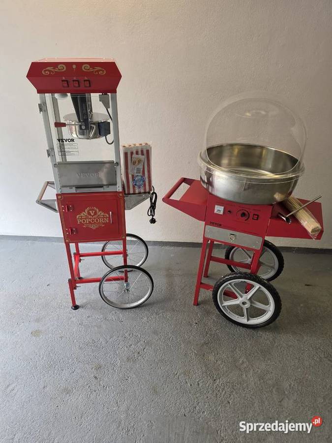 Wynajem maszyny do waty cukrowej popcorn piana Łódź