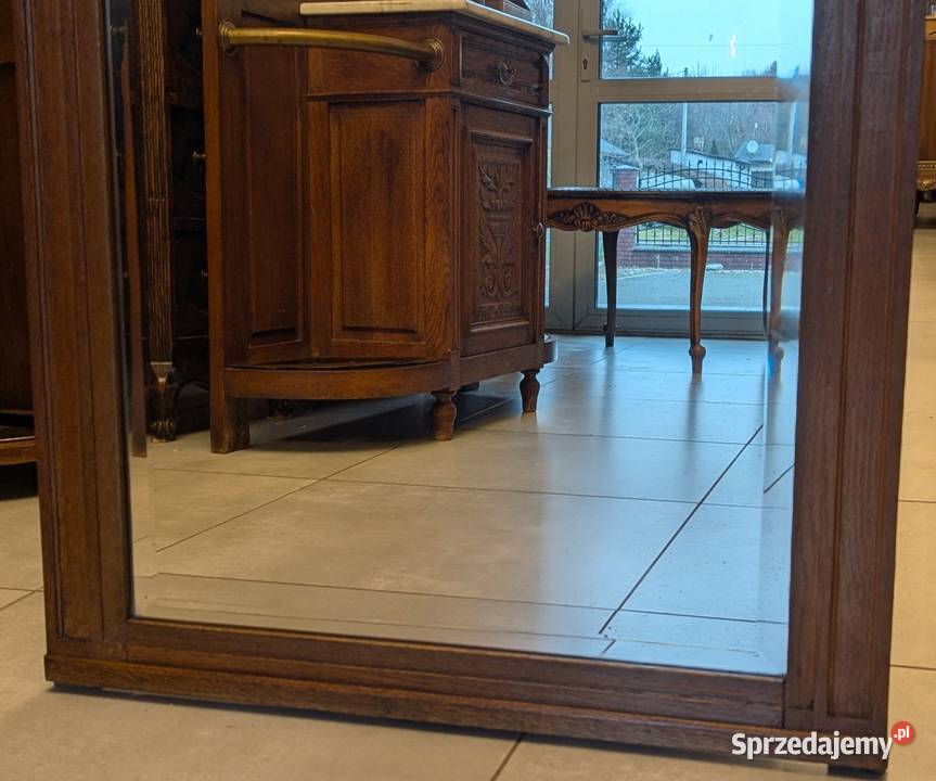 Piękne dębowe lustro secesyjnesklep Dąbrowa Dąbrowa Górnicza sprzedam