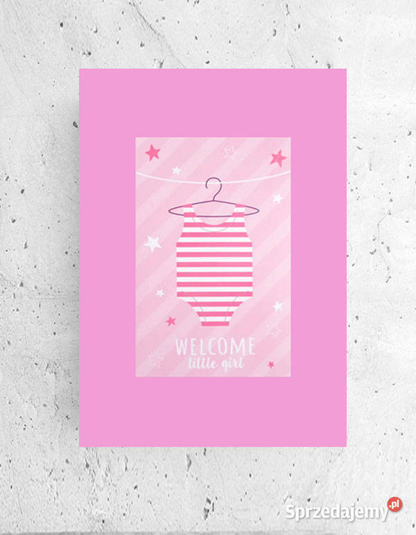 różowy plakat A4 mały plakat do pokoju Bydgoszcz