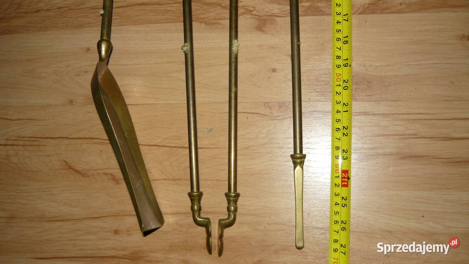 Zestaw kominkowy mosiężny mosiądz Opał Sokółka sprzedam