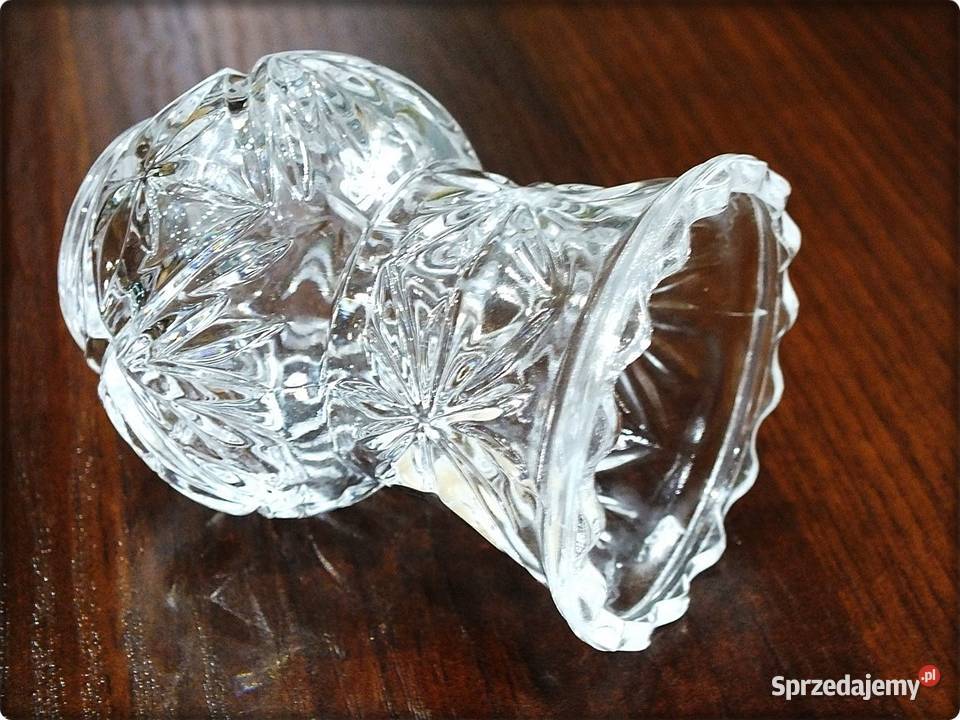 Prawdziwy Kryształ Ołowiowy mały Wazonik Cristal Porcelana i szkło Porcelana i szkło Żary sprzedam
