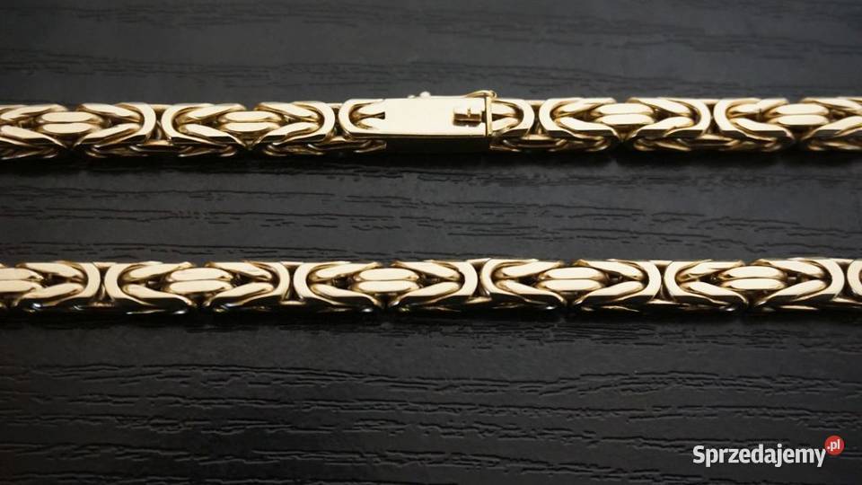 ZŁOTY ŁAŃCUSZEK GĘSTY KRÓLEWSKI ŁAŃCUCH 150G złote Warszawa