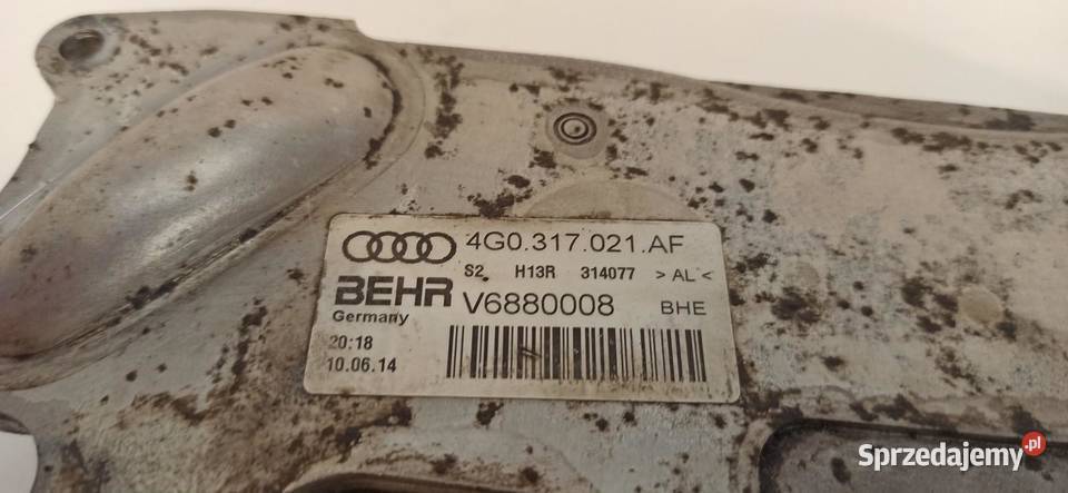 AUDI A6 C7 CHŁODNICA OLEJU 4G0317021AF sprzedam
