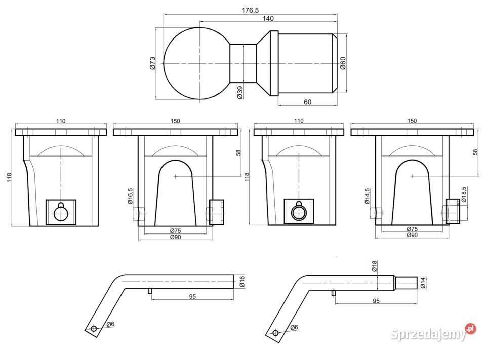 KULE Do WYWROTU Poziome KIPER fi 75 Do 5T z Solec Kujawski sprzedam