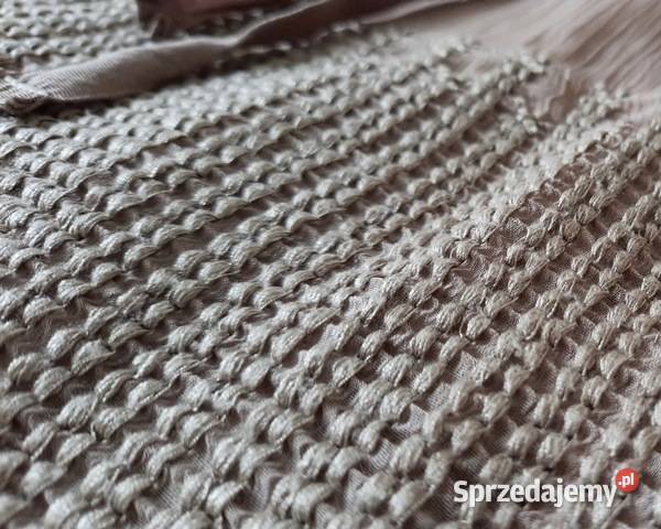 SPÓDNICA beżowa podszewka z falbaną nowa