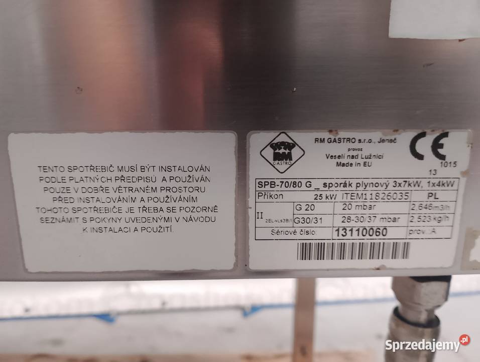 Kuchnia gazowa 4 palnikowa REDFOX SPB 7080G dolnośląskie Wrocław
