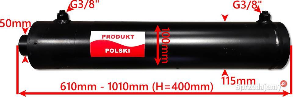 MOCNY Siłownik Cylinder HYDRAULICZNY SMTG 100x50 Solec Kujawski