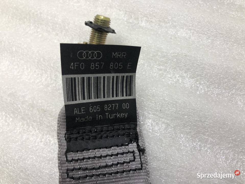 PAS BEZPIECZEŃSTWA LEWY TYŁ 4F0857805E AUDI A6
