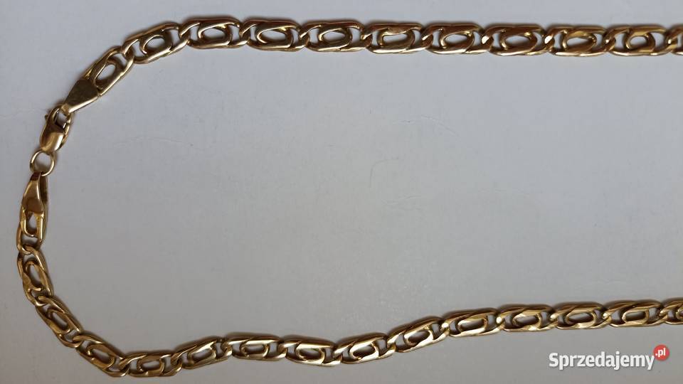 Złoty łańcuszek i branzoletka złomu 235 gram 7 Mława