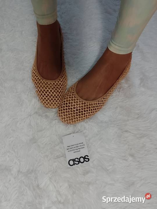 43 ASOS Ażurowe baleriny wieczorowe z Londynu małopolskie Kraków