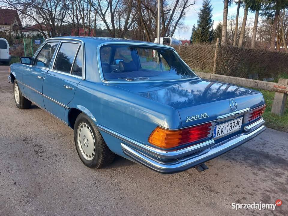 Mercedes w116 280 SE 1975 do jazdy Opłacony Kraków