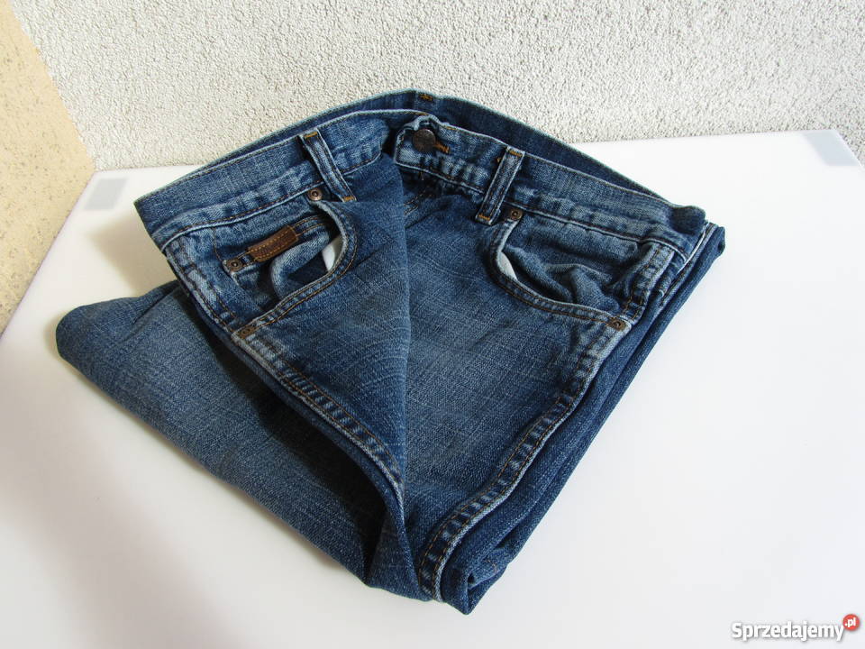 Wrangler W32 L30 Bootcut spodnie jeansy 100 niebieski Olecko