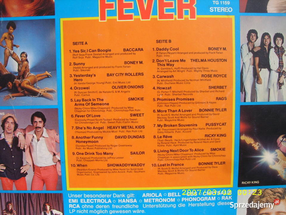 LP Disco FeverMit baccara disco polo dolnośląskie Wołów