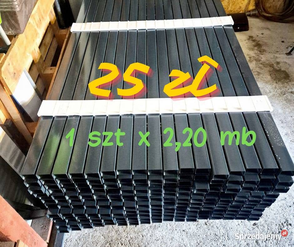 Słupki ogrodzeniowe 60x40 antracyt Tarnów