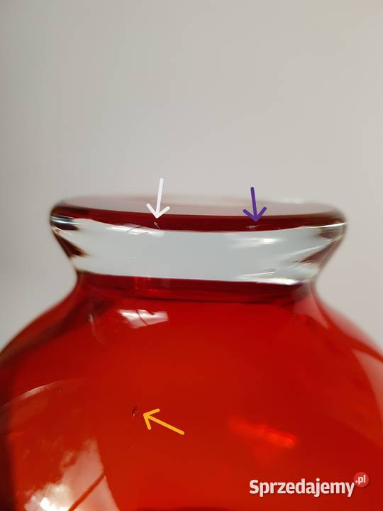 Mały dzbanek dzbanuszek kolorowe szkło PRL