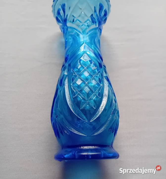 Niebieski wazon Rossini Empoli wzór Blue Diamnd Koźminek