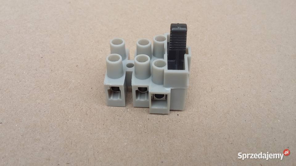 Złączka kostka elektryczna z bezpiecznikiem odcienie szarości Warszawa