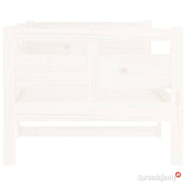 Łóżko dzienne białe lite drewno sosnowe 80x200 57cm Warszawa