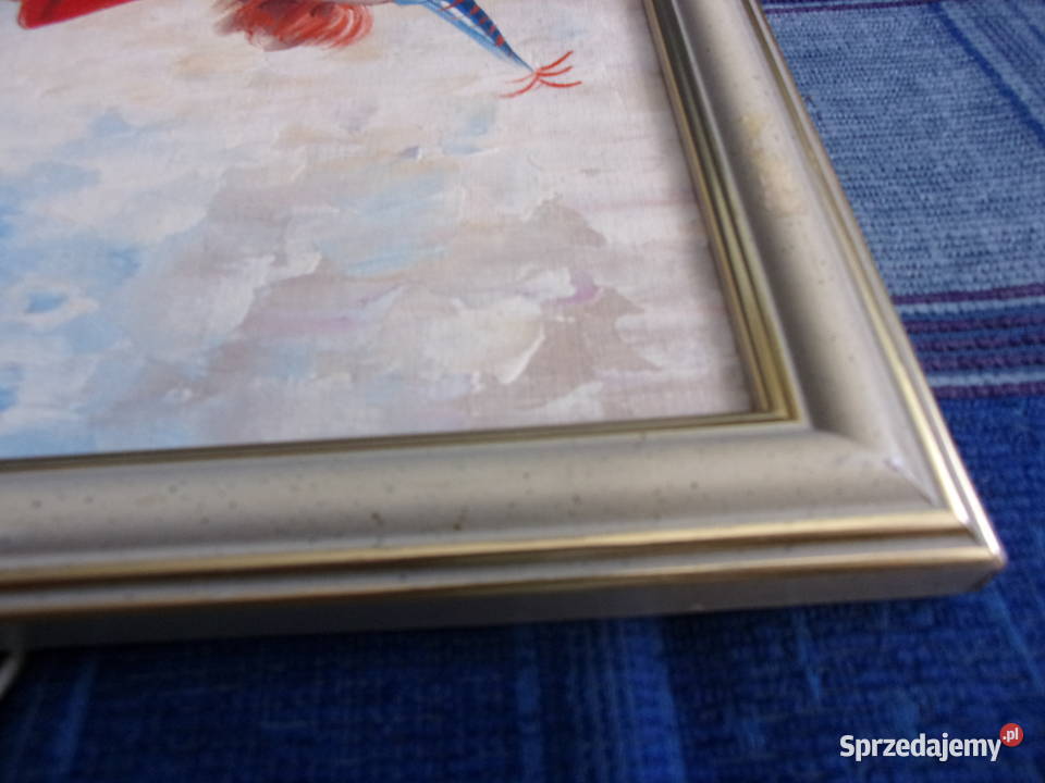 Obraz olejny KLAUN sygnowany AMorgan wym 43x33 Warszawa