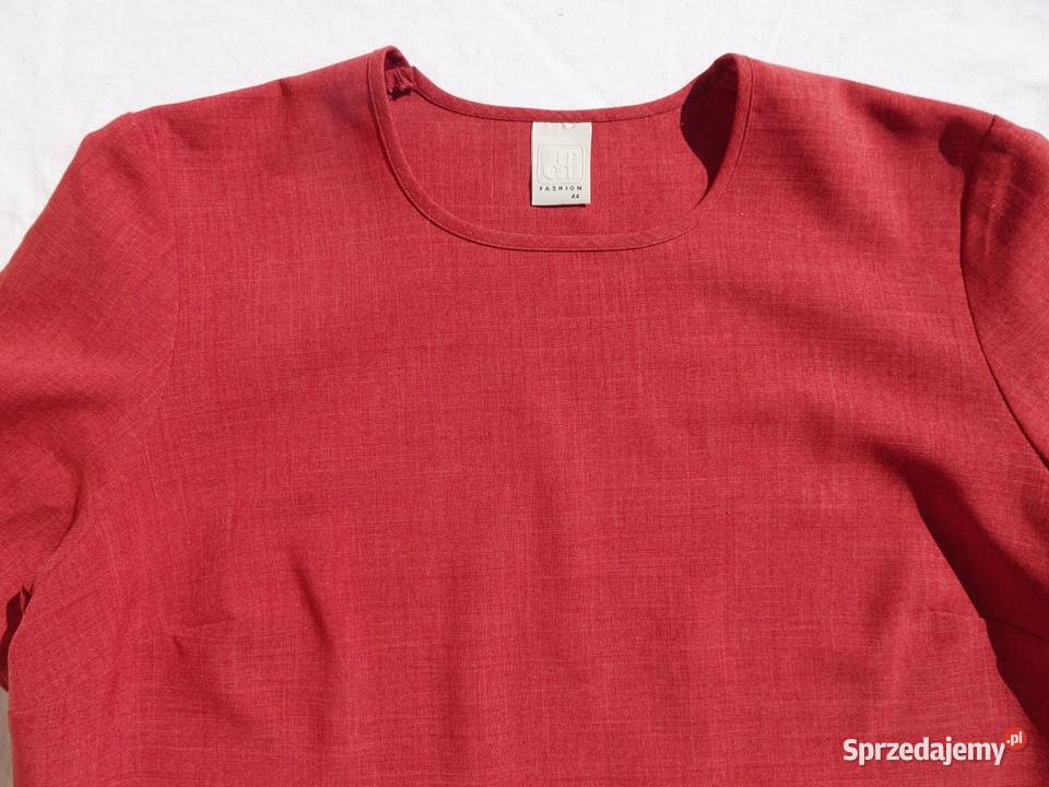 Komplet Garsonka Bluzka Spódnica Koralowa 44 46 Nowy Sącz