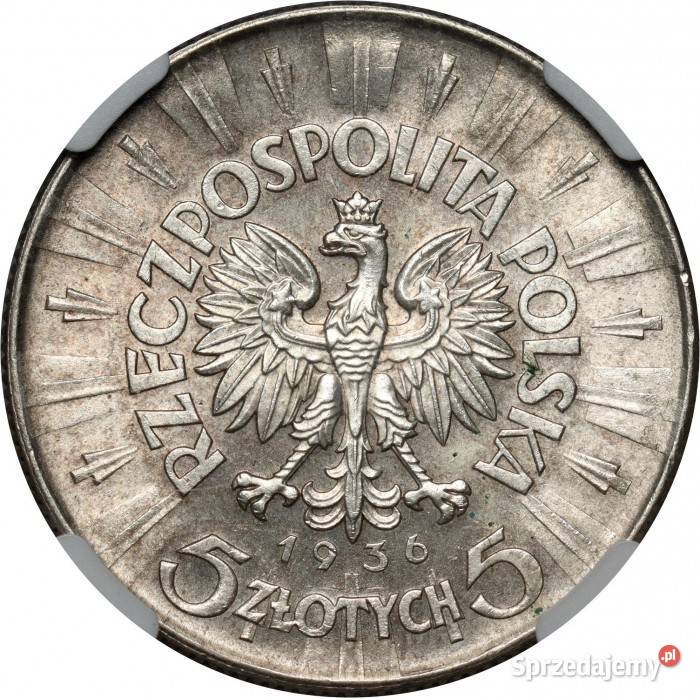 moneta Polska 5 złotych 19341936 19 Warszawa