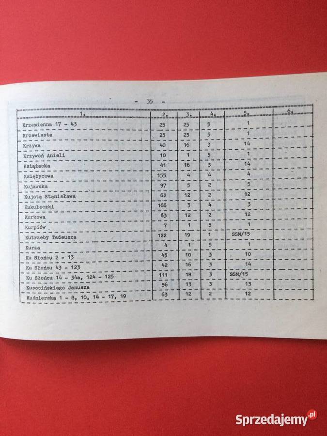 355 Skorowidz Ulic Szczecina Na Wybory Do Rad Szczecin sprzedam