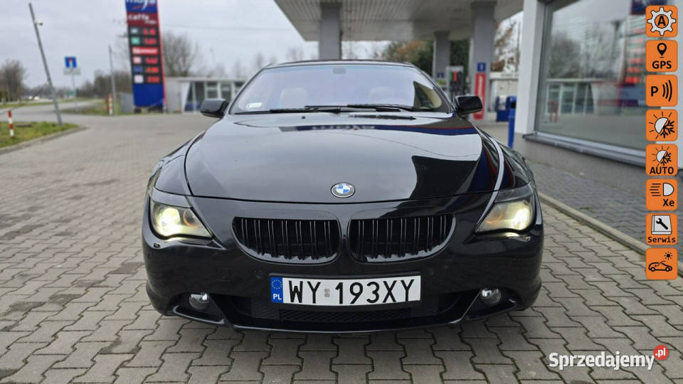 BMW 645 44 V8 Gaz Jasny Środek Zadbana E63E64 czujnik deszczu Karczew