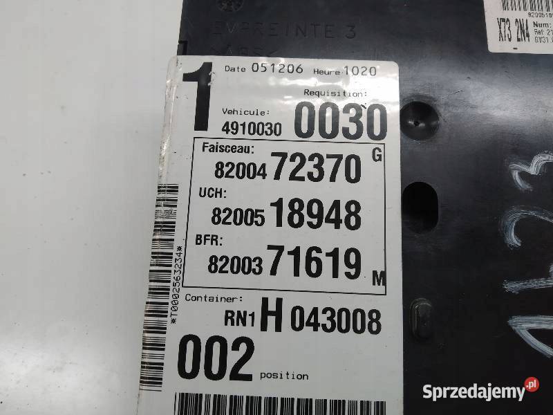 MODUŁ 8200518948 UCH Renault Vel Satis I świętokrzyskie