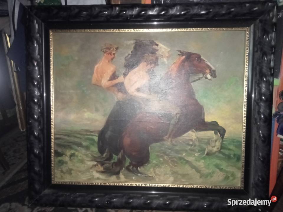 Carl Wilhelm Bergmuller Obraz olejny na płótnie Grójec