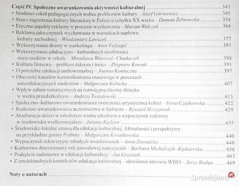 Edukacja kulturalna w życiu człowieka Dzierżymir Chełm