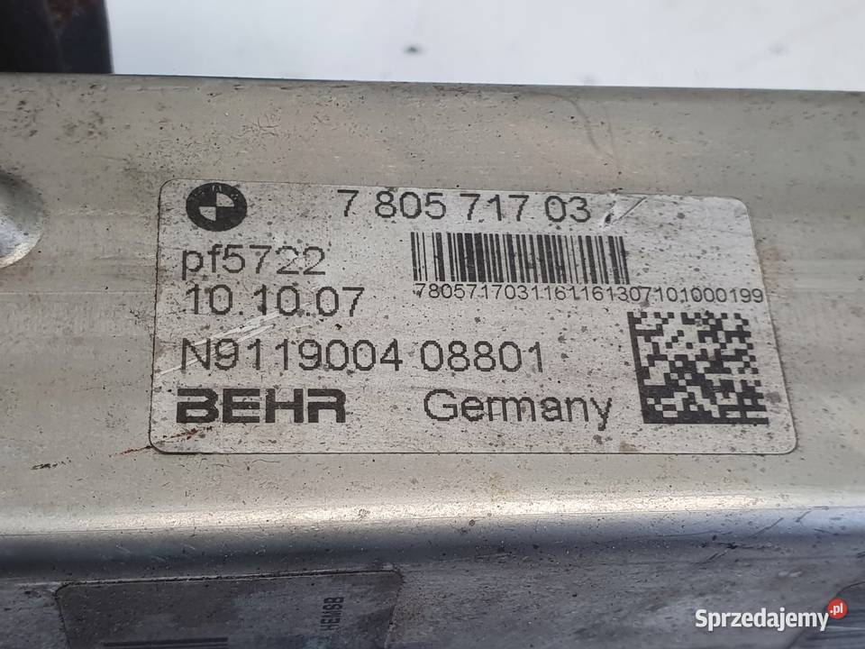 BMW X3 E83 20 D CHŁODNICA SPALIN EGR 7805717 Recyrkulacja spalin EGR Chełm