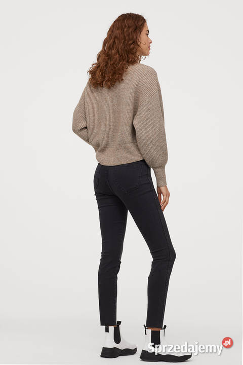 Spodnie jeansy HM 36 czarne dżinsy 3XL skinny Szczecin