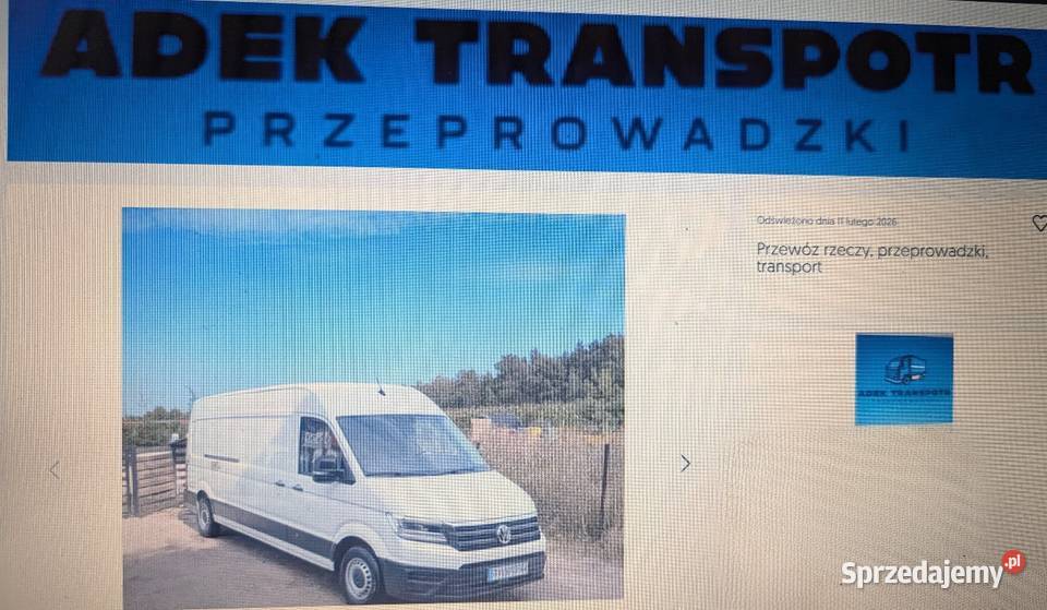Transport przeprowadzki przewóz rzeczy Giżycko