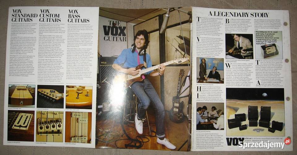 The VOX Guitar katalog gitar