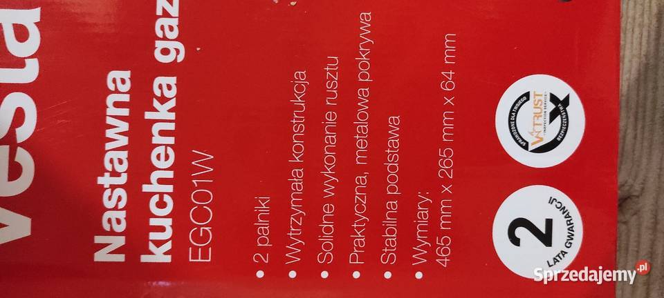 Kuchenka gazowa nowa dwupalnikowa Częstochowa