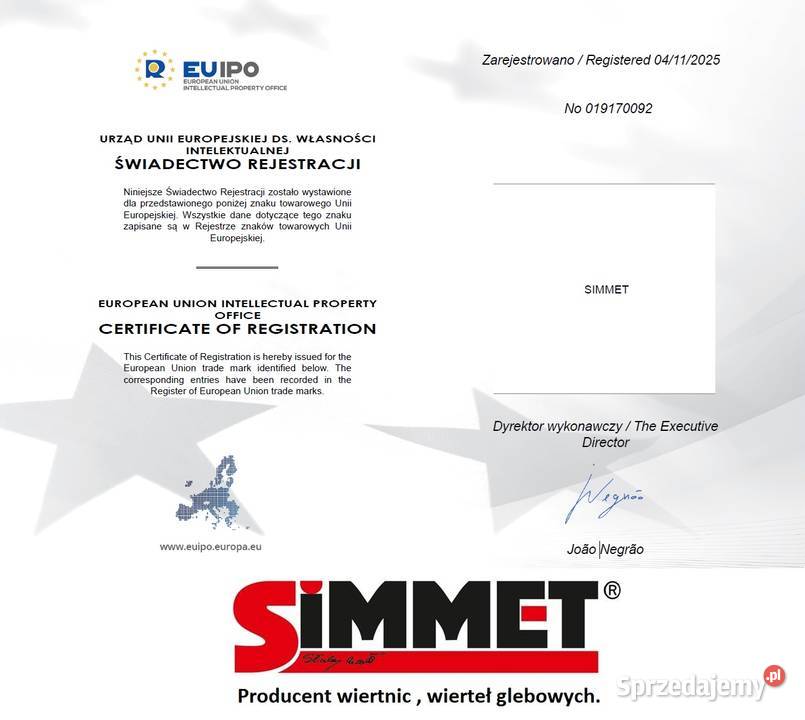 Wiertnica do minikoparki 5 lat gwarancji Kamień