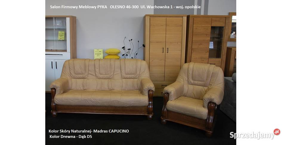 Komplet ROMA Skóra Naturalna Kolor DO WYBORU Olesno