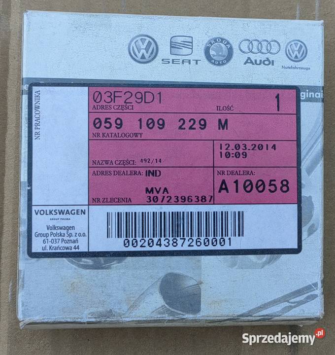 059109229M ŁAŃCUCH ROZRZĄDU AUDI VW Rożnów