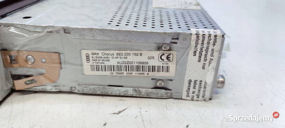 RADIO AUDI CHORUS AUDI A4 B6 B7 8E0035152B Przystajń