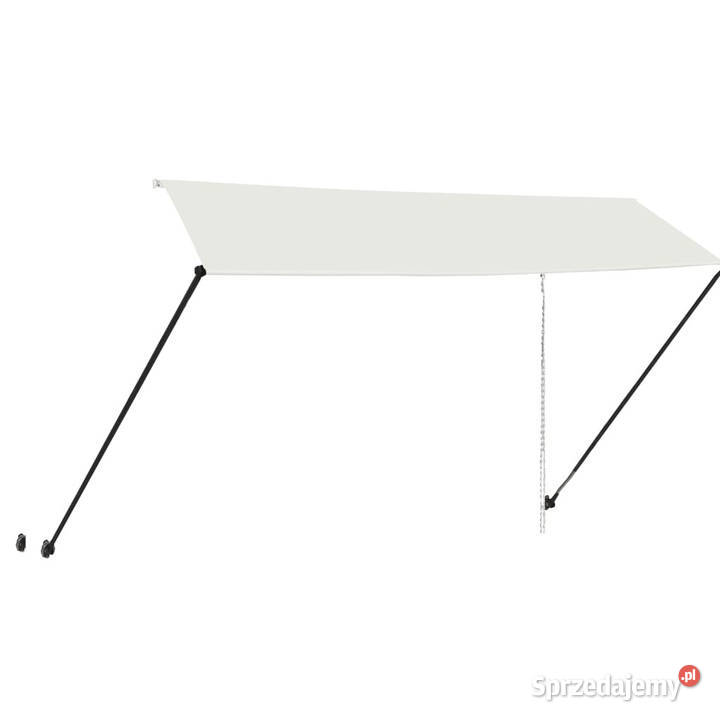 Markiza zwijana z LED 350 x 150 kremowa WM145926 Warszawa