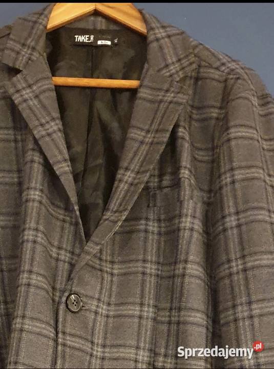 Męska MARYNARKA włoska TAKE Two XL wiskoza Lublin