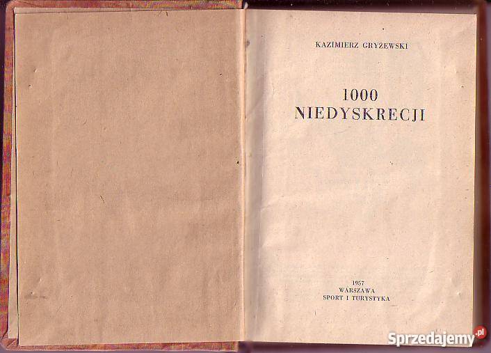 6237 1000 NIEDYSKRECJI KAZIMIERZ GRYŻEWSKI