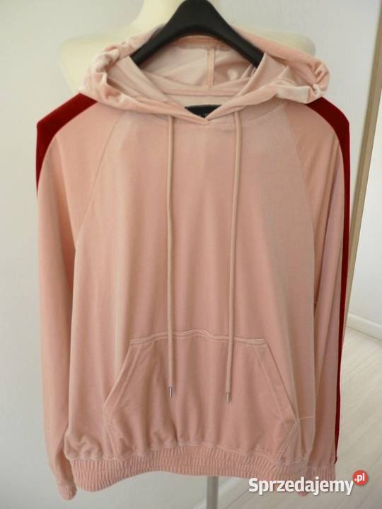 Bluza z Kapturem i Kieszenią Kangurka Welurowa podlaskie Łomża
