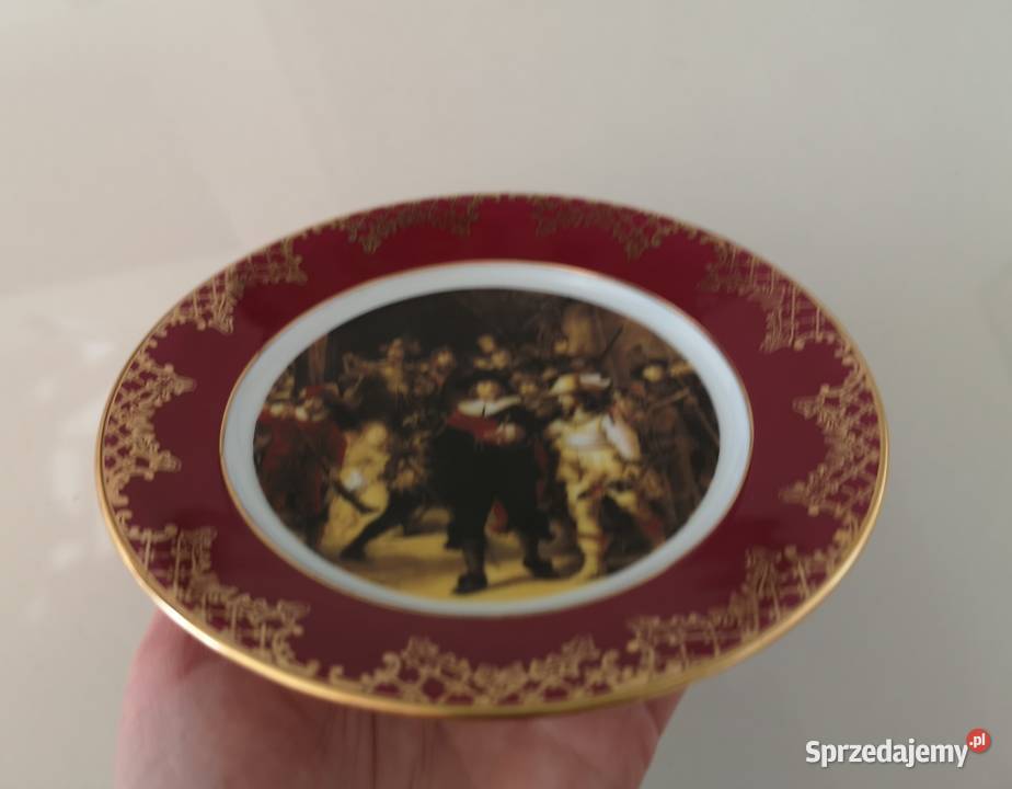 Talerz kolekcjonerski Rembrant porcelanowy Toruń