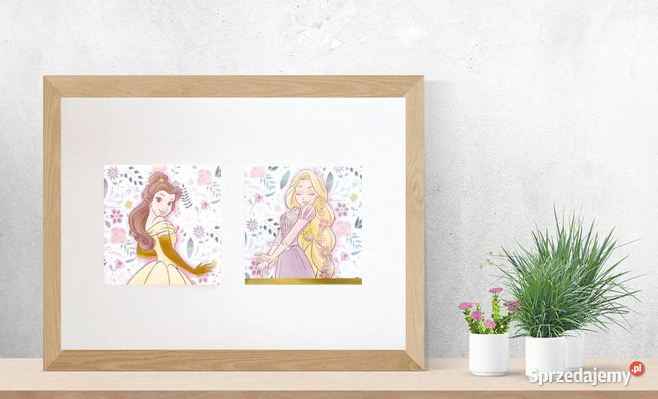 plakat księżniczki disneya plakat z bellą i Dekoracje i ozdoby Gdańsk sprzedam